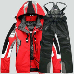 Men's Winter Ski Suit Jacket Waterproof Snowboard Snowsuits Pants Set 07FC0E-D4 - KOEEK