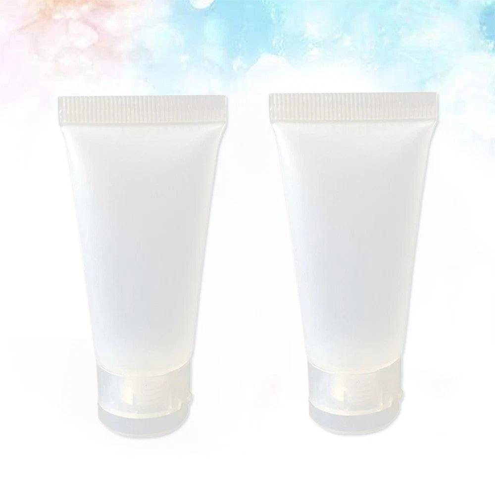 10pcs 50ml Squeeze Bottles Refillable Travel Containers for Shampoo Body Wash 07FC0E-D4 - KOEEK