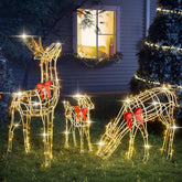 2024 Upgraded Large Christmas Decorations Outdoor Yard, Set of 3 Light Up 07FC0E-D4 - KOEEK