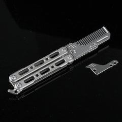 EDC Titanium Alloy Comb Hair Cutting Outdoor Activity Portable Standbys Tools 07FC0E-D4 - KOEEK