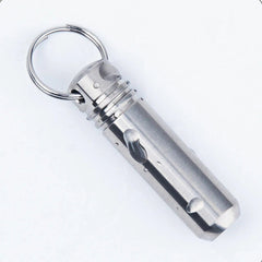 EDC Mini Titanium Alloy Keychain Waterproof Box Sealed Container Outdoor Storage EDC - KOEEK