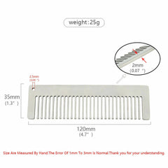 Antistatic Health Hair Comb Titanium Keychain Unique Fashion Pocket Comb 07FC0E-D4 - KOEEK