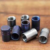 4PCS Titanium Alloy Universal Tire Valve Dust Cap Air Nozzle Cap for Car Bicycle 07FC0E-D4 - KOEEK
