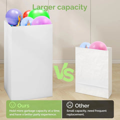 4-pack extra-large disposable trash cans,reusable portable trash cans,30 gallons 07FC0E-D4 - KOEEK