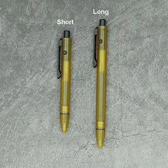 EDC PEI Titanium Alloy Pocket Ballpoint Pen Signature Writing Student Office Pen 07FC0E-D4 - KOEEK