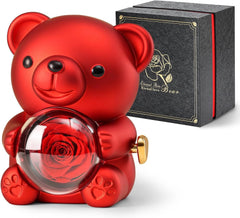 Cute teddy bear with fresh roses - real roses embedded inside the bear 07FC0E-D4 - KOEEK