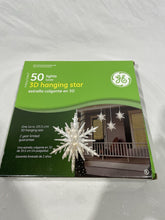 GE Christmas 3D Hanging Star 50 Light Decoration 14” Indoor/Outdoor NOS GE - KOEEK