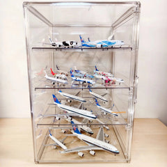 Acrylic Show Case Display Case Dustproof Large Capacity For 1/400 Airplane Model 07FC0E-D4 - KOEEK