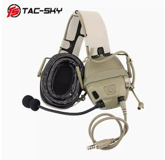 TAC-SKY Headset AMP Noise Cancelling Pickup digital signal ops core Military 07FC0E-D4 - KOEEK