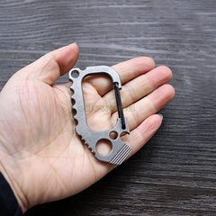 EDC TITANER Titanium TC4 CNC Ti Key Chain Carabiner Opener Crowbar Outdoor Tool TITANER - KOEEK