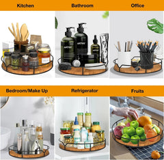 Lazy Susan Turntable Organizer Cabinet Pantry Kitchen Countertop Refrigerator 07FC0E-D4 - KOEEK