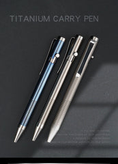 Titanium Bolt Action Pen Writing Office Ballpoint Pen Outdoor EDC Signature Pen 07FC0E-D4 - KOEEK