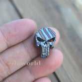 Flame TC4 Titanium Punisher Skull Parachute Cord Lanyard Bead Pendant DZ-01F EDC 07FC0E-D4 - KOEEK