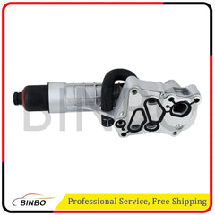 Upgrade Aluminum Engine Oil Cooler Filter Housing for Benz C250 W204 SLK250 R172 07FC0E-D4 - KOEEK