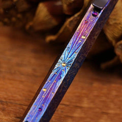 EDC Handmade Titanium Practical Pocket Ball Pen Office SignatureOutdoorPocketPen 07FC0E-D4 - KOEEK