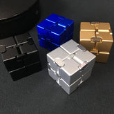 Fidget Slider Metal Infinity Cube Fidget Spinners EDC Desk Toys Adult Gifts 07FC0E-D4 - KOEEK