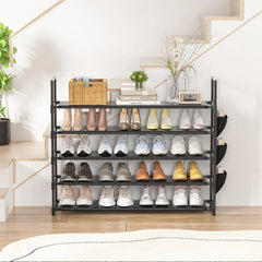 Shoe Rack 5 Tier Shoe Organizer Storage 20-25 Pairs Shoes Rack for Closet Shoes 07FC0E-D4 - KOEEK