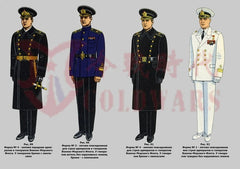 Replica Soviet Navy M69 Winter Black 12-Button Woolen Overcoat Cold Resistant 07FC0E-D4 - KOEEK