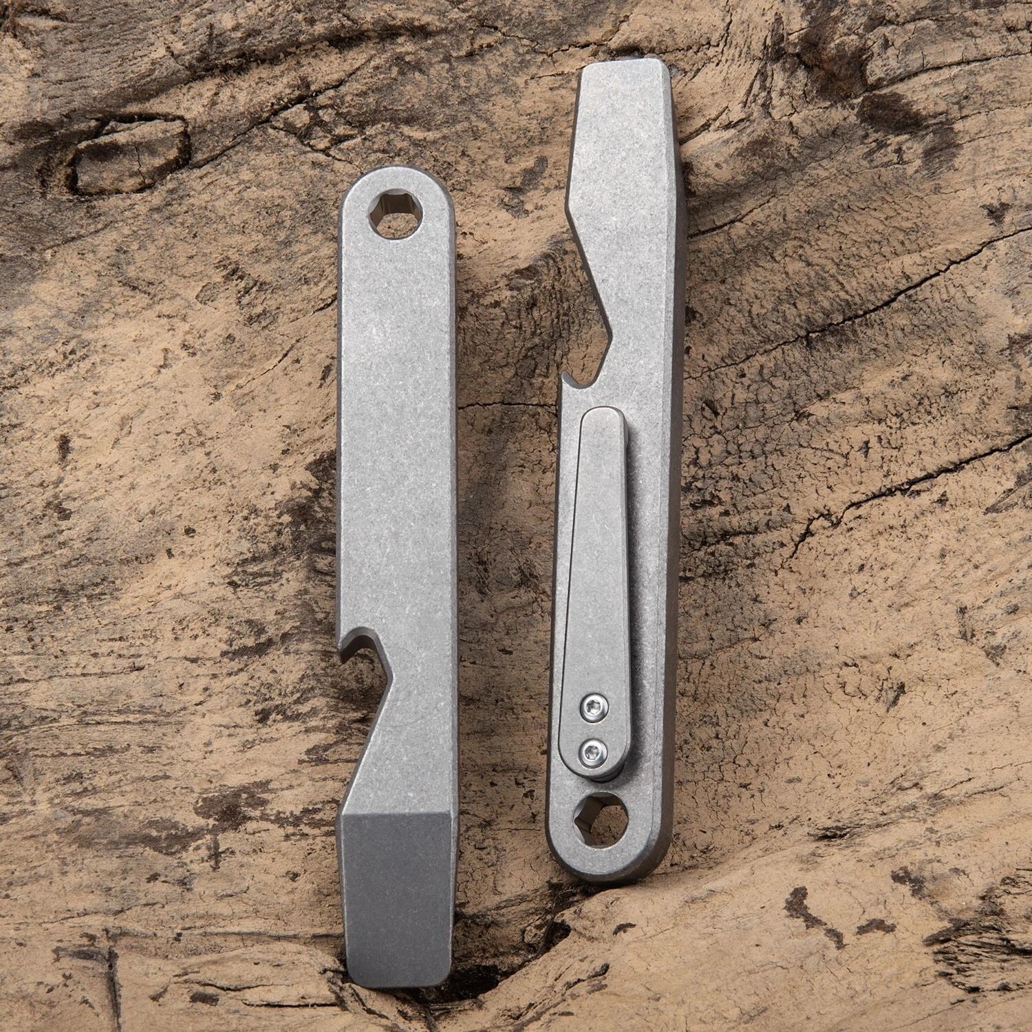 1PCS Titanium Pocket Tool Bottle Opener Pry Bar Crowbar EDC Outdoor Tool Gifts 07FC0E-D4 - KOEEK