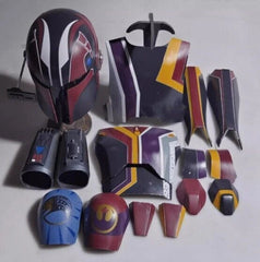 Star Wars The Mandalorian Sabine Wren Cosplay Helmet Mask 1:1 FRP Wearable Armor 07FC0E-D4 - KOEEK