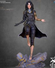 1/24 Resin Female Warrior Unpainted Unassembled 6344 07FC0E-D4 - KOEEK