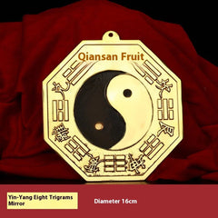 16cm Brass Tai Chi Bagua Mirror Heaven Earth Tai Chi Symbol Household 07FC0E-D4 - KOEEK
