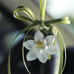 Zen Lotus Car Hanging Ornament Chinese Style Peace Guardian Gift 07FC0E-D4 - KOEEK