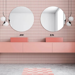 Checkered Bath mats for Bathroom Non Slip, Fluffy Absorbent Microfiber Bath mat 07FC0E-D4 - KOEEK