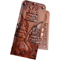 Taoist HandCarved Lightning Strike Jujube Wood Token Sanqing Order Token Taoist 07FC0E-D4 - KOEEK