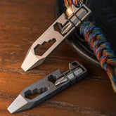 EDC Titanium Pry Bar Crowbar Bottle Opener Screwdriver Wrench Pocket Multi Tools 07FC0E-D4 - KOEEK
