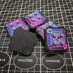 3D Printing Gradient Square Haptic Slider Fidget Clicker EDC Adult Fidget Toys 07FC0E-D4 - KOEEK