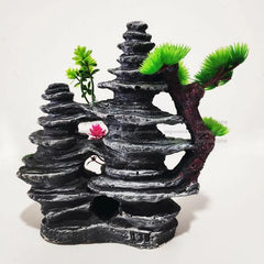 Big Aquarium Rockery Ornament Mountain Tree Fish Tank Decorations Accessories 07FC0E-D4 - KOEEK