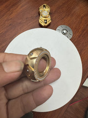 EDC Sliders Fidget Spinner Rings Toys Stress Relief Magnetic Metal Rough Ratchet 07FC0E-D4 - KOEEK