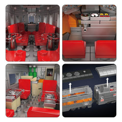 new Mould King 12018 Diesel Locomotive Train Railway Model Building Block Toy MOC MOULD KING - KOEEK