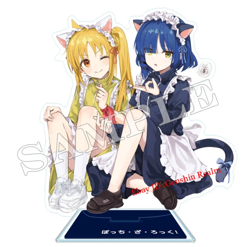 Anime BOCCHI THE ROCK! Yamada Ryo & Ijichi Nijika Maid Desktop Stand Decor 07FC0E-D4 - KOEEK