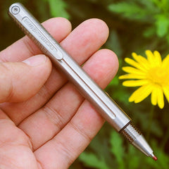 EDC Titanium Pocket Signature Pen Ballpoint Pen Outdoor Portable Travel Tools 07FC0E-D4 - KOEEK