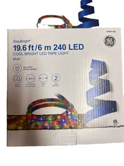 4 boxes GE StayBright 240 LED 19.6 ft Bright Multi Color Christmas Tape Lights GE - KOEEK