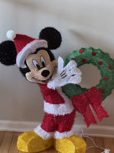 Disney Mickey Mouse w/ Wreath Lighted Tinsel Christmas Yard Decoration DISNEY - KOEEK