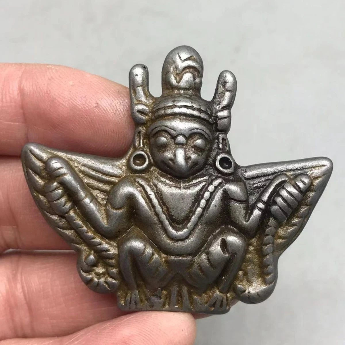 Tibetan Garuda Vintage Collectible Pendant Amulet Bird Necklace 07FC0E-D4 - KOEEK