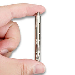 EDC Mini Titanium Alloy keychain Ball Point Pen Signature Pen Outdoor Travel 07FC0E-D4 - KOEEK