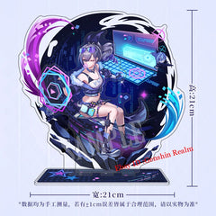 Anime Honkai: Star Rail Silver Wolf Acrylic Desktop Stand Figure Collection Deco 07FC0E-D4 - KOEEK