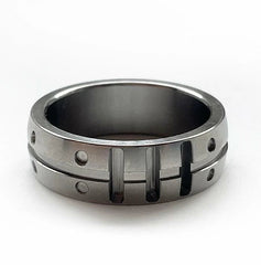 TC4 Titanium Alloy Ring CNC Made Men Women Finger Rings EDC Gift 07FC0E-D4 - KOEEK