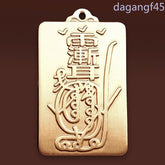54mm Chinese Style Brass Retro Taoism Safe and Sound Amulet Pendant Decoration 07FC0E-D4 - KOEEK