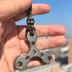 TC4 Titanium alloy Triangle Cross Pendant “Thickened 8mm” - EDC Tool 07FC0E-D4 - KOEEK