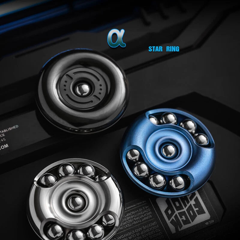 ADHD Tool Star Ring Haptic Clicker EDC Hand Spinner Adult Metal Fidget Toys Gift 07FC0E-D4 - KOEEK