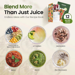 Smoothie Blender, 1000 Watt Smoothie Machine Personal Portable Blender. 07FC0E-D4 - KOEEK