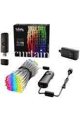 Twinkly Smart Curtain Lighting with Music Adapter TWW210SPP-TUS TWINKLY - KOEEK
