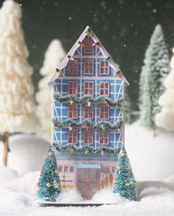 Anthropologie Light-Up Holiday Village Shelf Elf Woodworking Em Taylor Blue 2024 ANTHROPOLOGIE - KOEEK