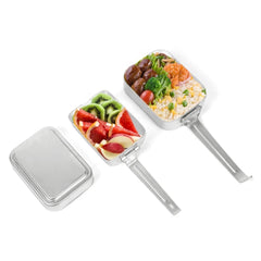 3-Piece Military Outdoor Camping Mess Kit Portable Aluminum Mess Tin Cookware 07FC0E-D4 - KOEEK
