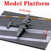 11.8x7.8 inch Fighter Tank aircraft carrier helicopter Model platform wood 07FC0E-D4 - KOEEK